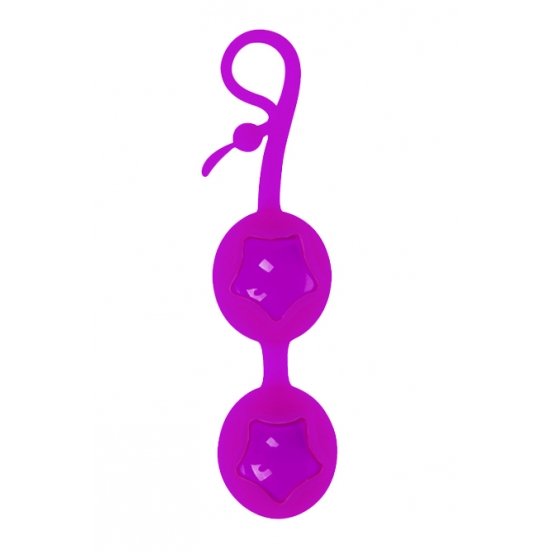 Вагинальные шарики Cute Love Balls, фиолетовые