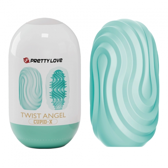 Двустороннее яйцо-мастурбатор Pretty Love Twist Angel Cupid-X