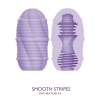 Двустороннее яйцо-мастурбатор Pretty Love Smooth Stripes Cupid-X
