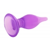 Пробка анальная с присоской Butt plug фиолетовая