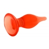 Пробка анальная с присоской Butt plug красная