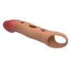 Увеличивающая вибронасадка на пенис +5 см Penis Sleeve Brad