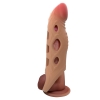 Увеличивающая вибронасадка на пенис +5 см Penis Sleeve Brad