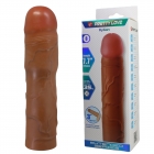 Удиняющая насадка Pretty Love Kylian, мулат, 20,5 см, Ø 4 см