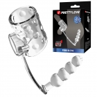 Сквозная насадка на член с анальной елочкой Rilley