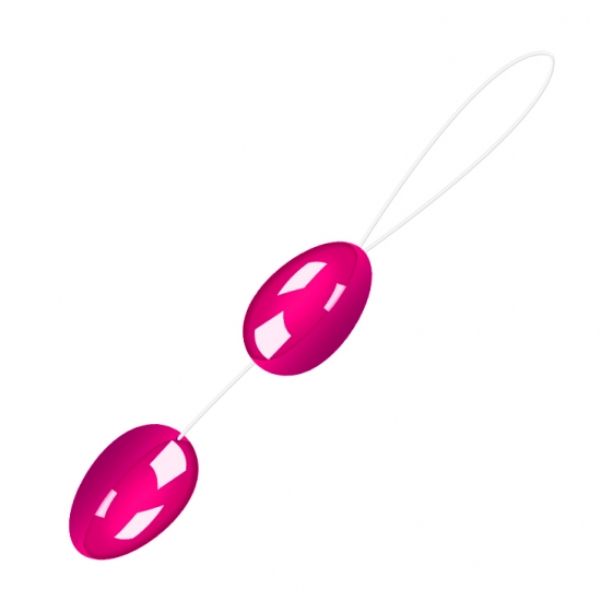Анально-вагинальные шарики на веревке, розовые