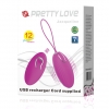 Виброяйцо Pretty Love «Jacqueline» с дистанционным управлением, 7,8 см, Ø 3,7 см