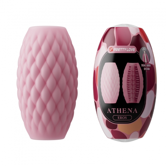 Яйцо-мастурбатор Pretty Love Athena Eros, розовое
