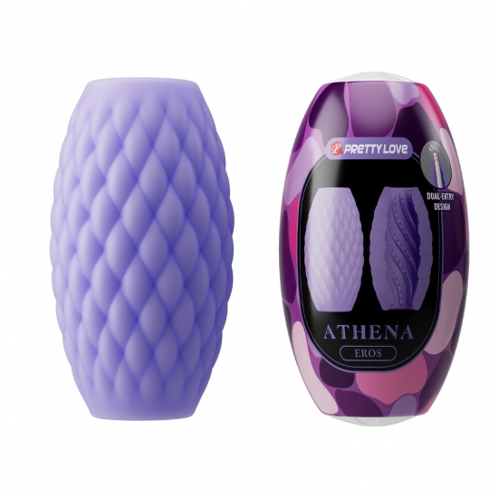 Яйцо-мастурбатор Pretty Love Athena Eros, фиолетовое