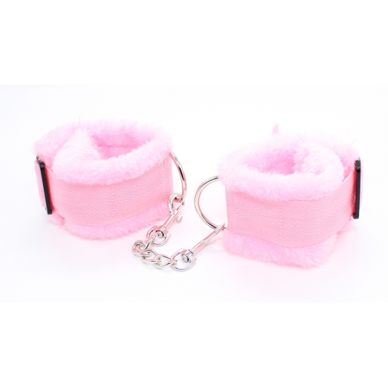 Розовые мягкие наручники