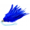 Синяя щекоталка из перьев