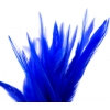Синяя щекоталка из перьев