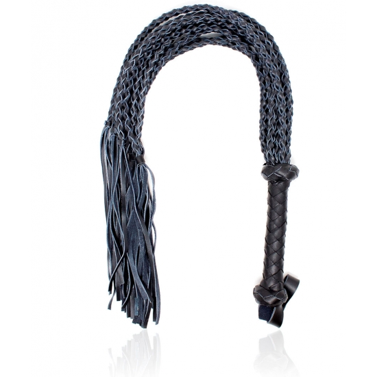 Кожаная плеть черного цвета
