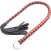 Красно-черный кнут с кольцом на ручке 86 см