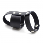 Кожаная БДСМ утяжка-насадка на пенис