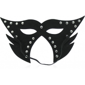 БДСМ маска черная с заклепками