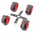 Красно-черный набор для сковывания с плюшем