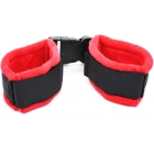 Наручники красно-черные бархатистые