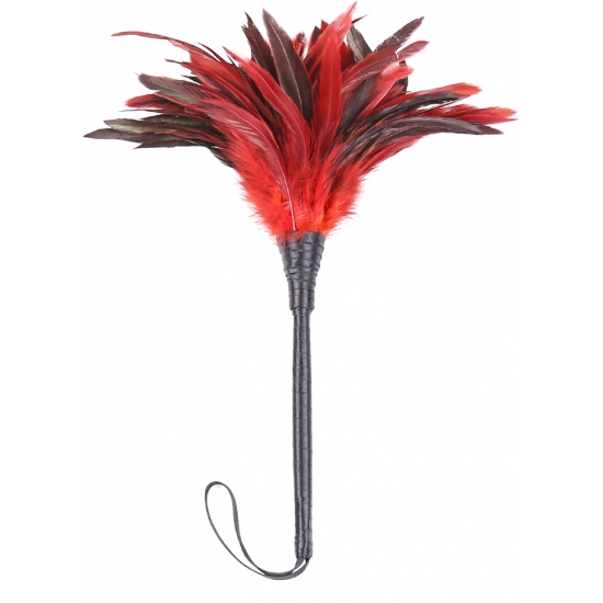 Тиклер с красно-черными перьями, 35 см
