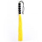 Желтая плеть с рельефной ручкой 36 см