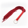 Красная плеть из натуральной замши, 60 см