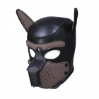 Фетиш-маска собаки Angry Dog L черно-коричневая