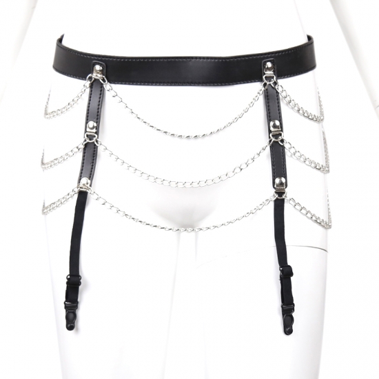 Пояс для чулок с цепочками