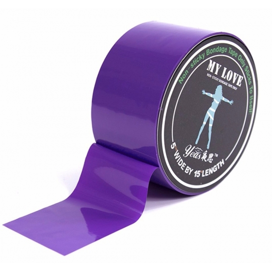 Электростатическая лента для связывания «My Love» фиолетовая, 15 м