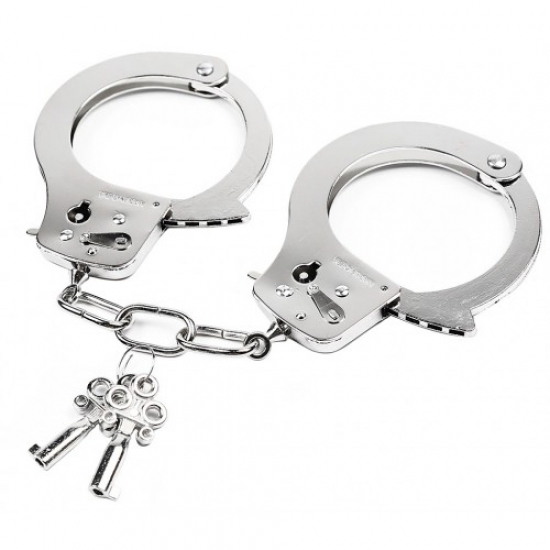 Стальные наручники на короткой цепи