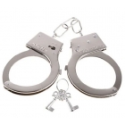Металлические наручники с комплектом ключей