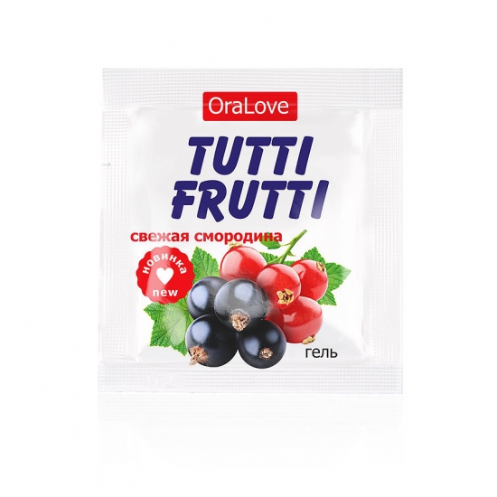 Гель увлажняющий оральный "TUTTI-FRUTTI свежая смородина", 4 гр.