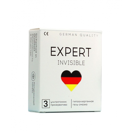 Презервативы EXPERT INVISIBLE № 3 (особо тонкие), 3 шт