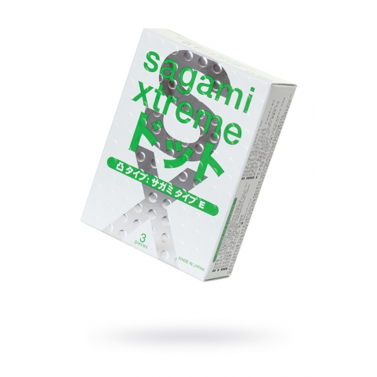 Латексные презервативы Sagami Xtreme Type-E, №3