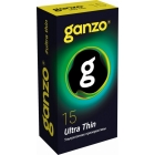 Презервативы Ganzo Ultra thin, ультратонкие, латекс, 18 см, 15 шт