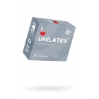 Презервативы ребристые латексные Unilatex Ribbed, 19 см, 5,4 см, 3 шт