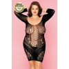 Платье-сетка и стринги Candy Girl Merimba черные, 2XL