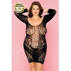 Платье-сетка и стринги Candy Girl Merimba черные, 2XL