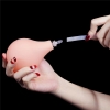 Фаллос с мошонкой Squirt Extreme Dildo с имитацией семяизвержения, 22,8 см, Ø 4,4 см