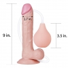 Фаллос с мошонкой Squirt Extreme Dildo с имитацией семяизвержения, 22,8 см, Ø 4,4 см