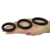 Набор из 3 эрекционных колец Power Plus Soft Silicone Snug Ring черные