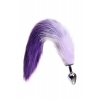 Металлическая пробка с бело-фиолетовым хвостиком S, 45 см, Ø 2,5 см