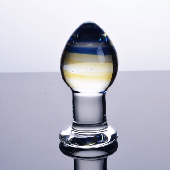 Стеклянная пробка с узорами