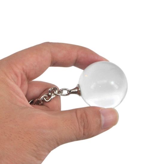 Стеклянный шар на цепочке Ø 2 см