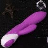 G вибратор c клиторальным стимулятором пурпурный, 19 см, Ø 3 см