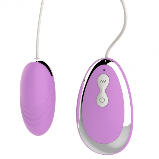 Виброяйцо с 10 функциями вибрации розовое, 6 см, Ø 3 см