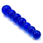 Синий стимулятор из стекла с шариками, 15 см