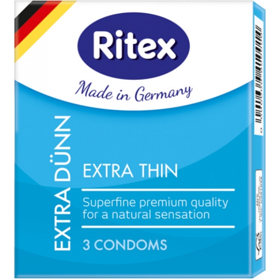 Презервативы  Ritex EXTRA DÜNN, ультра тонкие, 3 шт