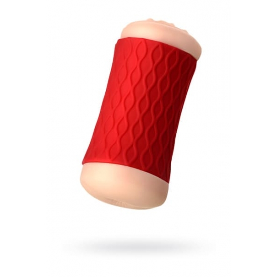 Мастурбатор двусторонний JOS NADIN, TPR, телесный, 14,5см, Ø 6,2см