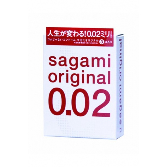 Полиуретановые презервативы Sagami Original 0,02, 3шт
