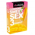 Оральные презервативы DOMINO SWEETSEX с ароматом манго, 3 шт